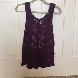 Ladies lace tank top